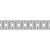 Geometric Border on Cream Background. vector