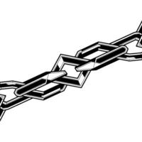 Abstract Chain Link Minimalist , Strength Connection. vector