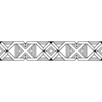 Geometric Art Deco Border on White, Minimalist Pattern, Clean. vector