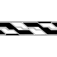 Tech Abstract Black White Geometric Border on Gradient. vector