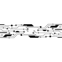 Clean Minimalist Tech Circuit Board Pattern Modern , Gray Background. vector