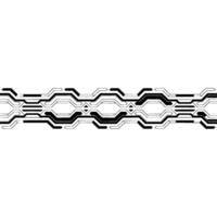 Abstract Circuit Board Element on White Background. vector