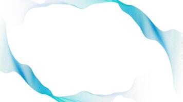 flowing lines minimalist blue clean frame background vector