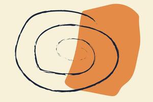 Abstract swirl intersects geometric patch. Abstract design element for banner backdrop presentation background vector