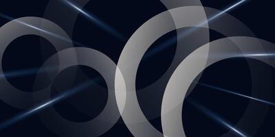 Abstract Circles Cosmic Light Trails. Abstract design element for banner backdrop presentation background vector