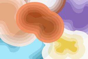 Abstract layered shapes in soothing colors. Abstract design element for banner backdrop presentation background vector