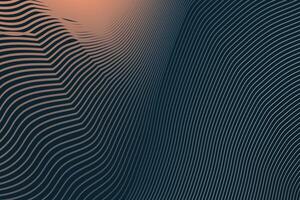 Abstract wavy linear landscape background. Abstract design element for banner backdrop presentation background vector
