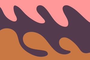 Abstract waves in earthy hues. Abstract design element for banner backdrop presentation background vector