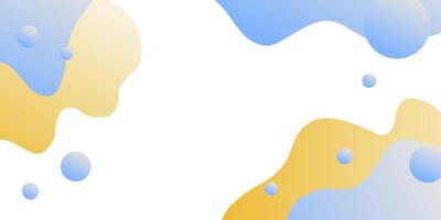 Abstract fluid shapes dreamy colors. Abstract design element for banner backdrop presentation background vector