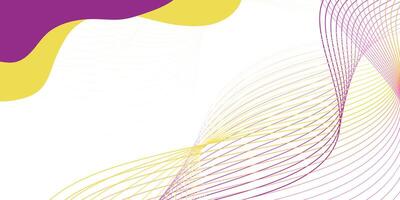 Abstract curves with vibrant colors. Abstract design element for banner backdrop presentation background vector
