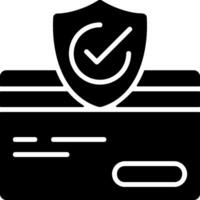 Secure Payment Black Eps Icon vector