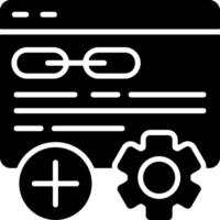 Link Building Solid EPS Icon vector