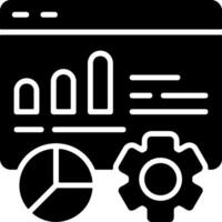 Traffic Analysis Solid EPS Icon vector