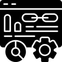 Link Metrics Solid EPS Icon vector