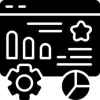 Web Analytics Solid EPS Icon vector