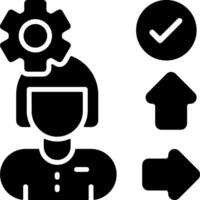 Customer Journey Mapping Solid EPS Icon vector