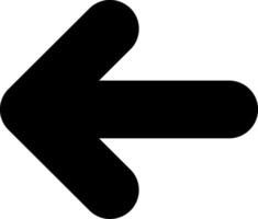 Arrow Left Solid EPS Icon vector