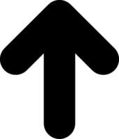 Arrow Up Solid EPS Icon vector