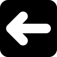 Arrow Square Left Solid EPS Icon vector