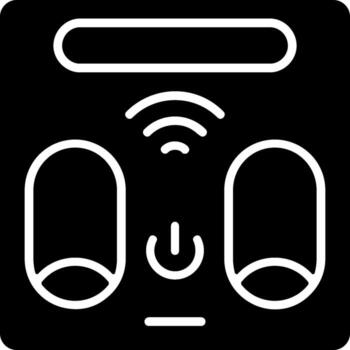 Smart Scale Solid EPS Icon vector
