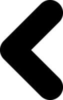 Chevron Left Solid EPS Icon vector