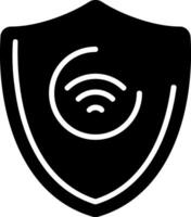 Smart Security System Solid EPS Icon vector