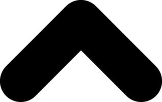 Chevron Up Solid EPS Icon vector