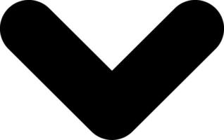 Chevron Down Solid EPS Icon vector