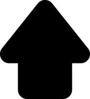 Arrow Solid Up Solid Style Icon vector