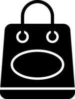 Shopping Bag Solid EPS Icon vector