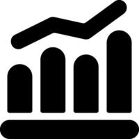 Bar Graph Solid EPS Icon vector