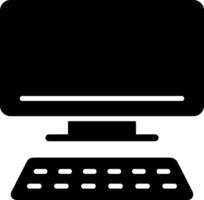 Computer Solid EPS Icon vector