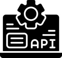 API Solid EPS Icon vector