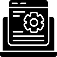 Application Setting Solid EPS Icon vector