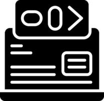Command Line Solid EPS Icon vector
