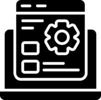 Custom Features Solid EPS Icon vector