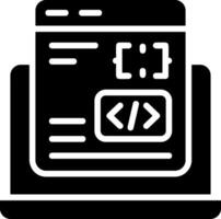 Code Processor Solid EPS Icon vector