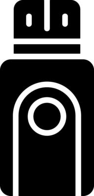 USB Flash Drive Solid EPS Icon