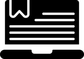 E Reader Solid EPS Icon vector