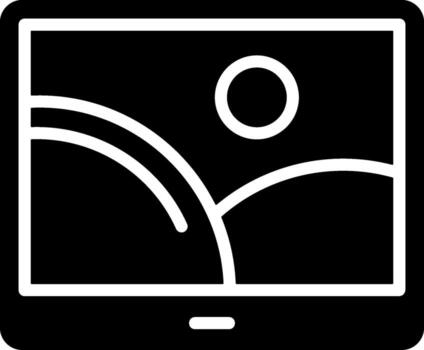 digital marco sólido eps icono vector