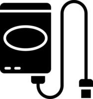 External Hard Drive Solid EPS Icon vector
