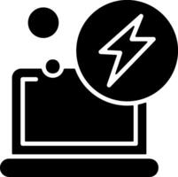 Charging Solid EPS Icon vector