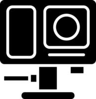 Wearable Camera Solid EPS Icon vector