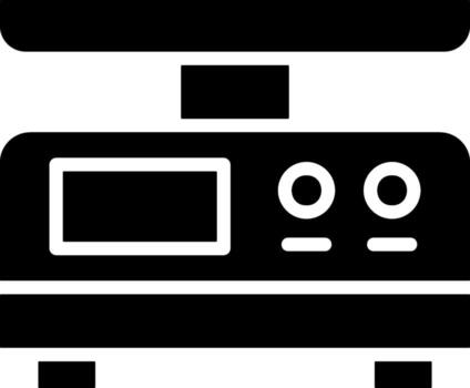 Electronic Scale Solid EPS Icon vector