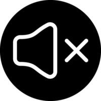 Mute Graphic Icon Design vector