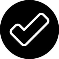 Black Checkmark Graphic Icon Design vector