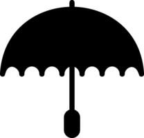 Umbrella Solid Style Icon vector