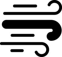 Wind Solid Style Icon vector