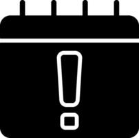 Black Style Calendar Graphic Icon vector