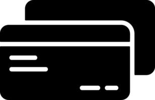Black Style Credit Card Icon vector